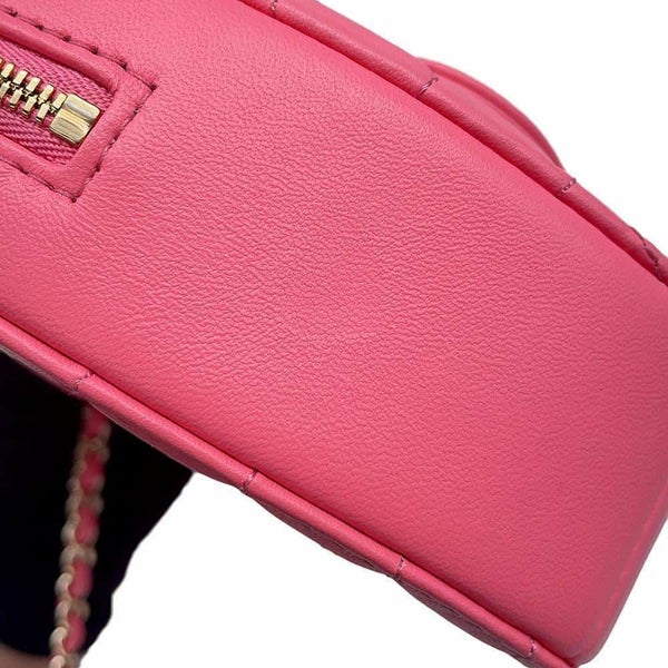 シャネル チェーンショルダーバッグ マトラッセ ハートシェイプ ラムスキン AS3191 CHANEL バッグ