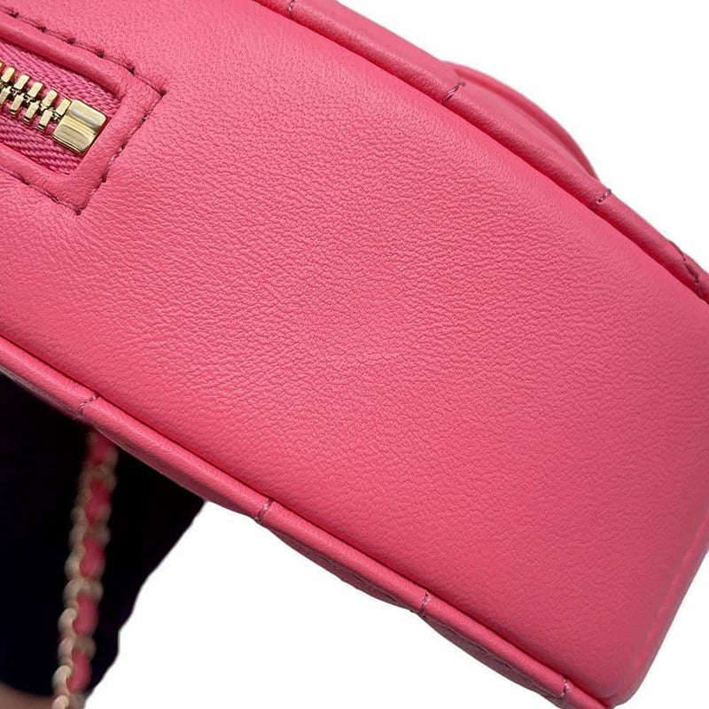 シャネル チェーンショルダーバッグ マトラッセ ハートシェイプ ラムスキン AS3191 CHANEL バッグ