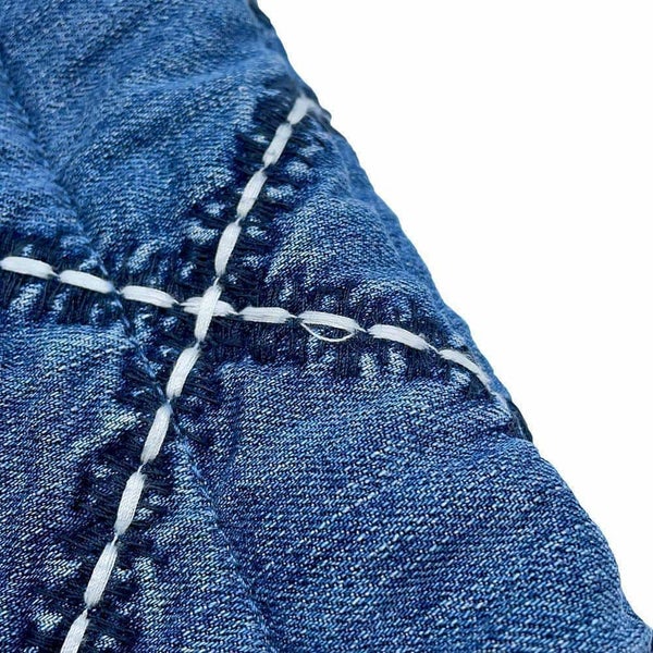 シャネル チェーンショルダーバッグ CHANEL 22 マトラッセ スモール デニム AS3260 CHANEL ポーチ付き