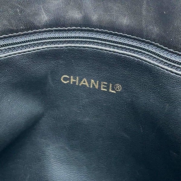 シャネル チェーントートバッグ デカココ ラムスキン A03682 CHANEL バッグ 黒