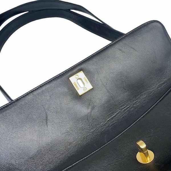 シャネル チェーントートバッグ デカココ ラムスキン A03682 CHANEL バッグ 黒