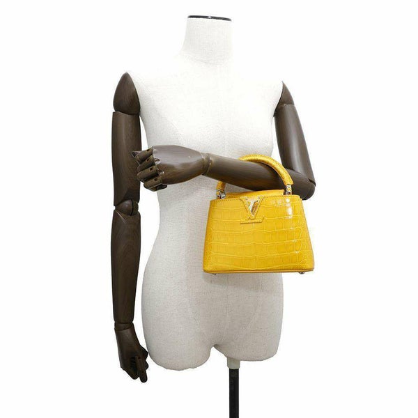 ルイヴィトン ハンドバッグ クロコダイル カプシーヌMINI N93372 LOUIS VUITTON 2way