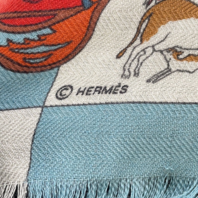 エルメス スカーフ カレ90 眩惑のインド Fantaisies Indiennes カシミヤ シルクHERMES 2008年限定
