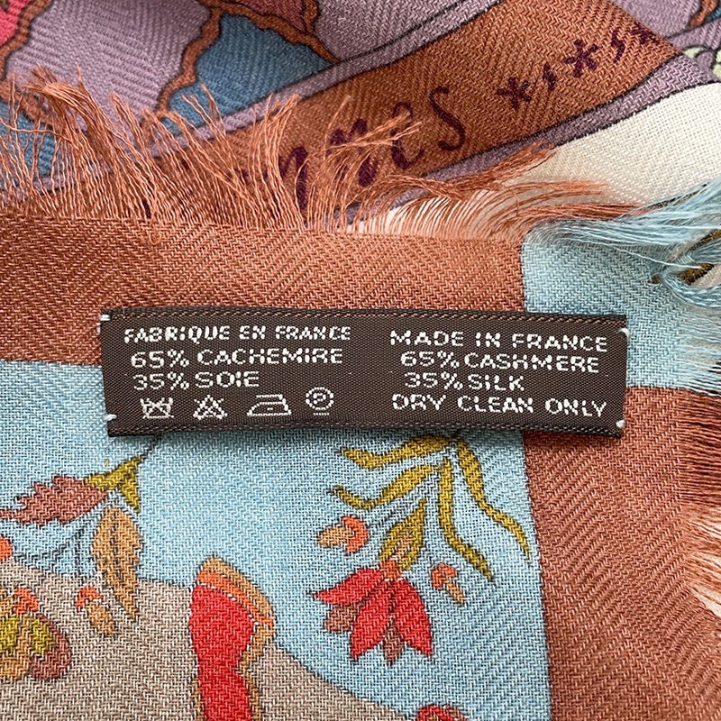 エルメス スカーフ カレ90 眩惑のインド Fantaisies Indiennes カシミヤ シルクHERMES 2008年限定