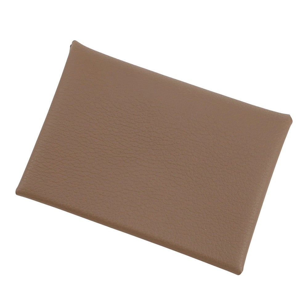 エルメス コインケース カルヴィ デュオ エトゥープ/シルバー金具