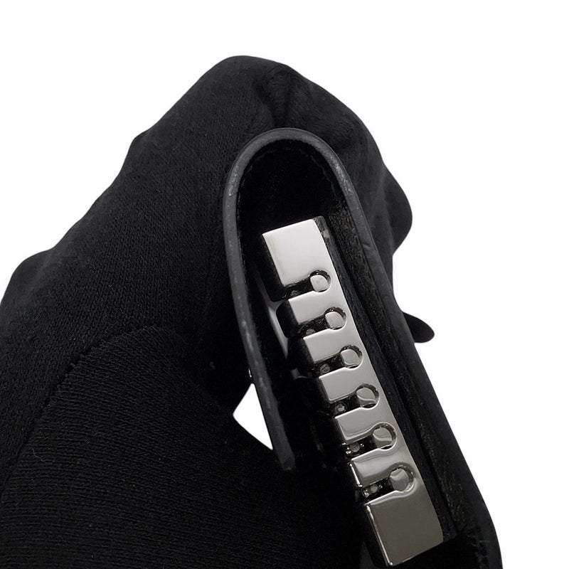 エルメス 6連キーケース エチュイ クレ6 ブラック/シルバー金具 ヴォーシャモニー □J刻印 黒
