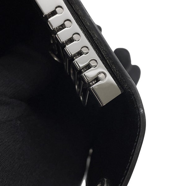 エルメス 6連キーケース エチュイ クレ6 ブラック/シルバー金具 ヴォーシャモニー □J刻印 黒