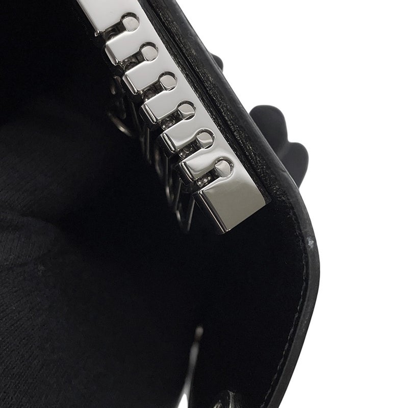 エルメス 6連キーケース エチュイ クレ6 ブラック/シルバー金具 ヴォーシャモニー □J刻印 黒