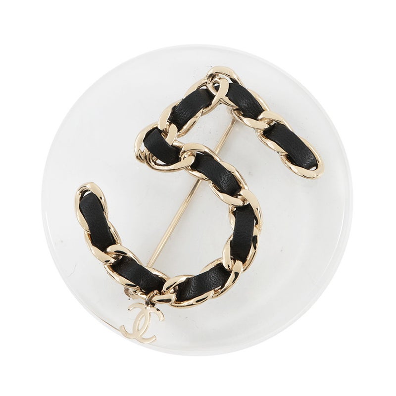 シャネル ブローチ NO.5 ラウンド クリア B18 B CHANEL アクセサリー