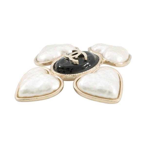 シャネル ブローチ ココマーク ハート フェイクパール B22 C AB7517 CHANEL アクセサリー