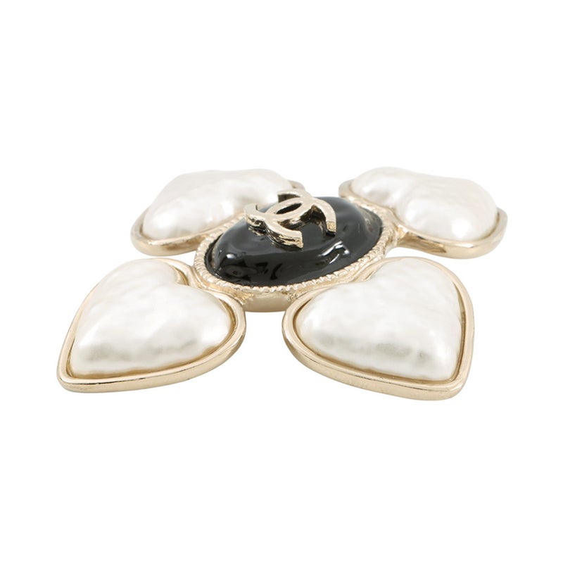 シャネル ブローチ ココマーク ハート フェイクパール B22 C AB7517 CHANEL アクセサリー