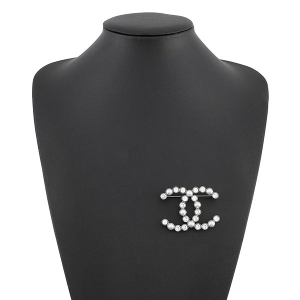 シャネル ブローチ ココマーク フェイクパール ライトストーン B20 P CHANEL アクセサリー