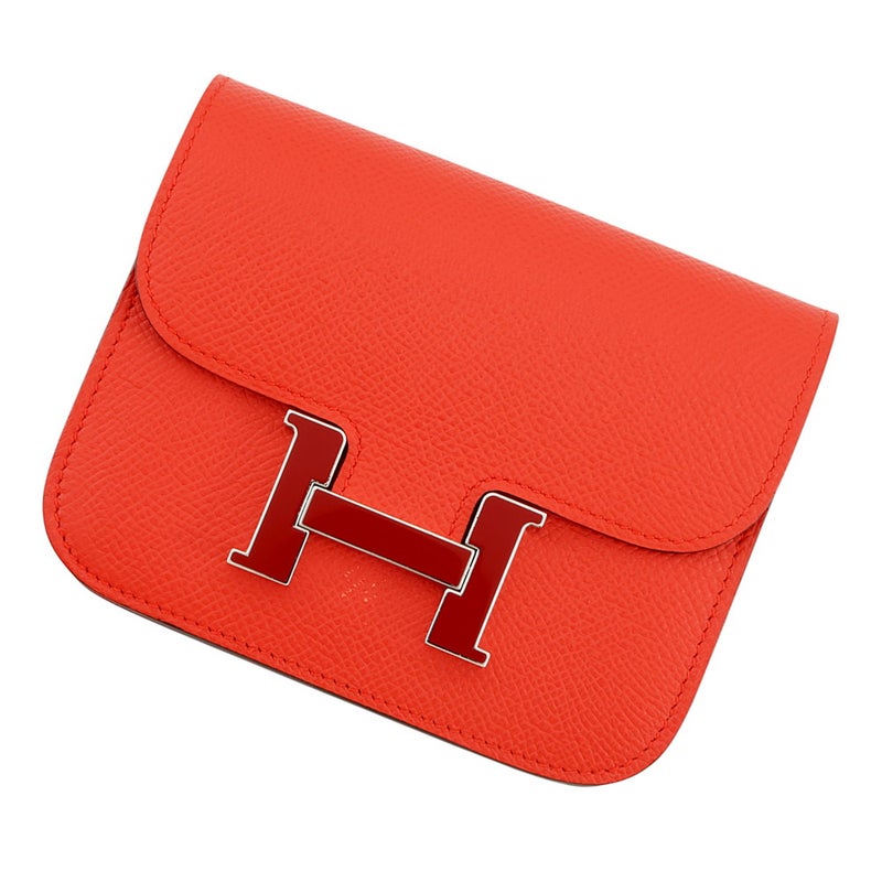 エルメス 財布 コンスタンス スリム カプシーヌ/シルバー金具 エプソン Z刻印 HERMES 財布