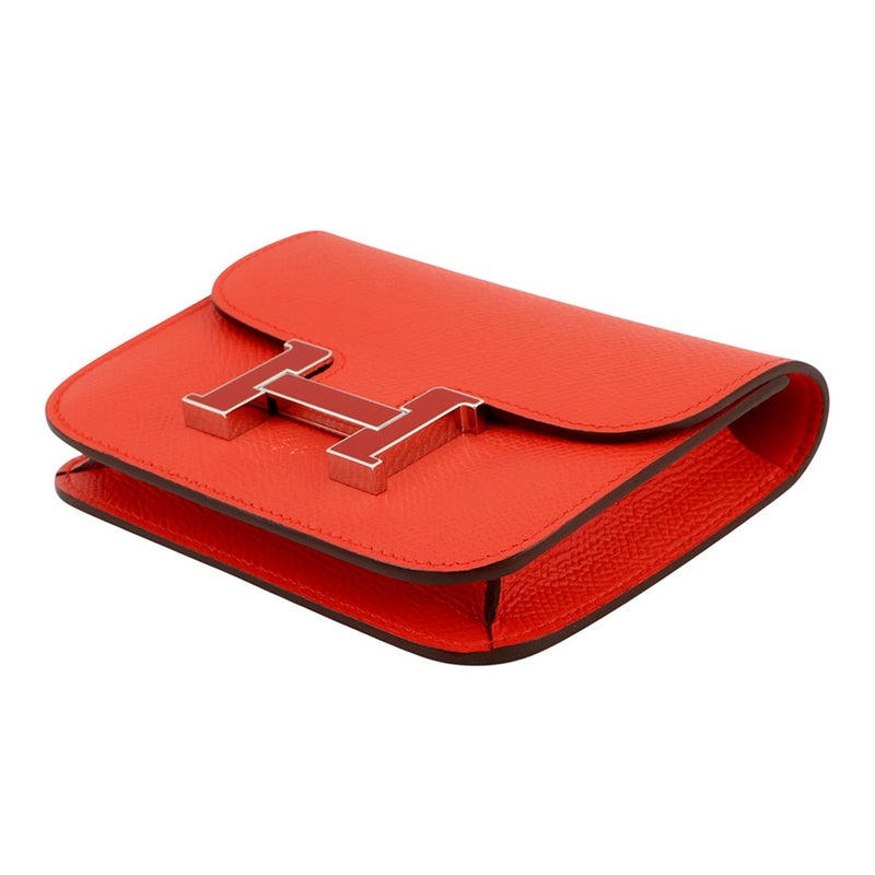 エルメス 財布 コンスタンス スリム カプシーヌ/シルバー金具 エプソン Z刻印 HERMES 財布