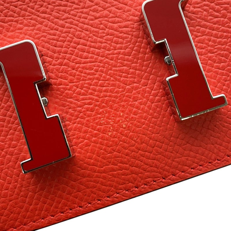 エルメス 財布 コンスタンス スリム カプシーヌ/シルバー金具 エプソン Z刻印 HERMES 財布