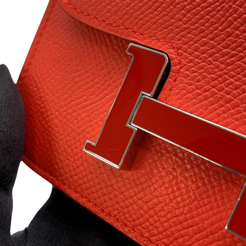 エルメス 財布 コンスタンス スリム カプシーヌ/シルバー金具 エプソン Z刻印 HERMES 財布