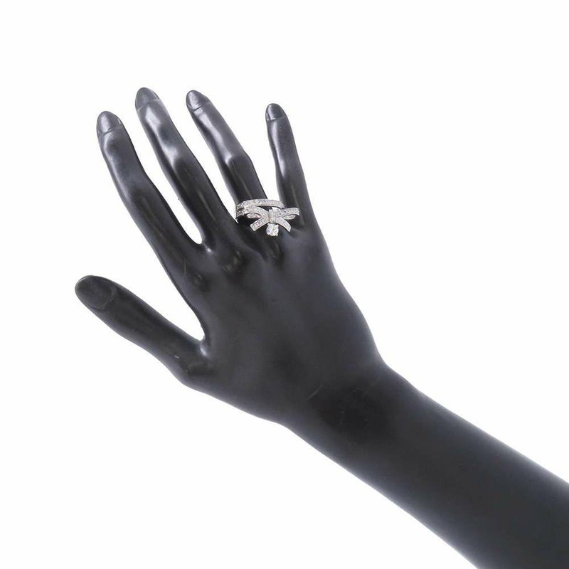 シャネル リング リュバン ドゥ シャネル リング ダイヤモンド 中石0.41ct/中石以外 51P 計約1.05ct K18WG サイズ57 J11149 指輪