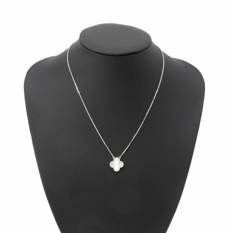 ヴァンクリーフ&アーペル ネックレス ヴィンテージアルハンブラ K18WG マザーオブパール VCARF48700 ペンダント