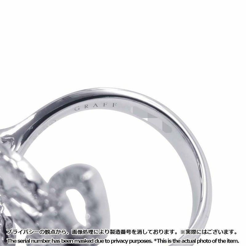 グラフ リング ダブル バタフライ シルエット ダイヤモンド リング ダイヤ 計0.40ct K18WGホワイトゴールド サイズ約8号 RGR789 指輪