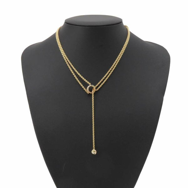 カルティエ ネックレス ベビートリニティ パンピーユ K18YG/K18PG/K18WG B7008700 Cartier ジュエリー