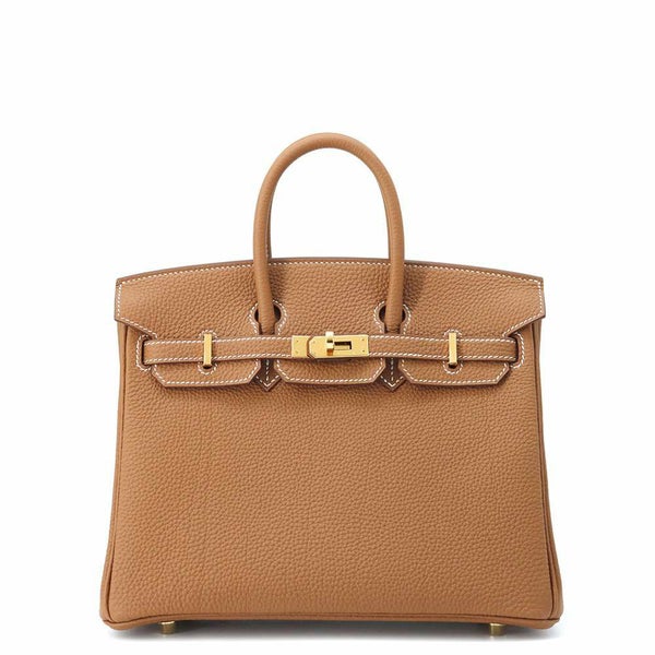 エルメス バーキン25 ゴールド/ゴールド金具 トゴ W刻印 HERMES Birkin ハンドバッグ