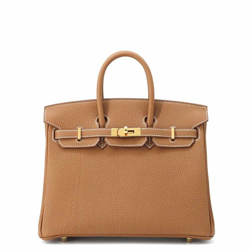 エルメス バーキン25 ゴールド/ゴールド金具 トゴ W刻印 HERMES Birkin ハンドバッグ