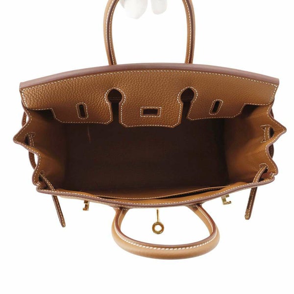 エルメス バーキン25 ゴールド/ゴールド金具 トゴ W刻印 HERMES Birkin ハンドバッグ