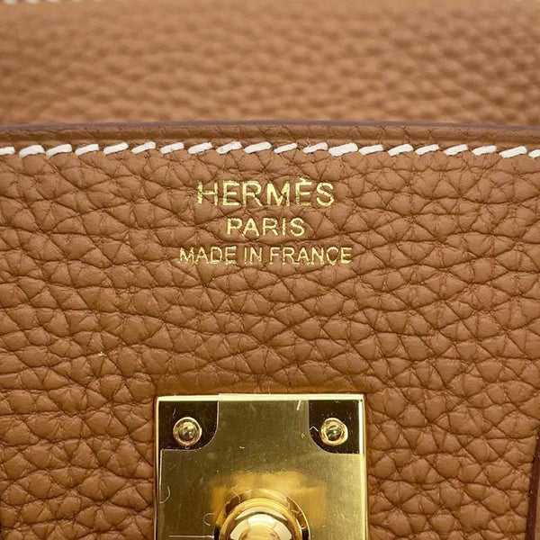 エルメス バーキン25 ゴールド/ゴールド金具 トゴ W刻印 HERMES Birkin ハンドバッグ