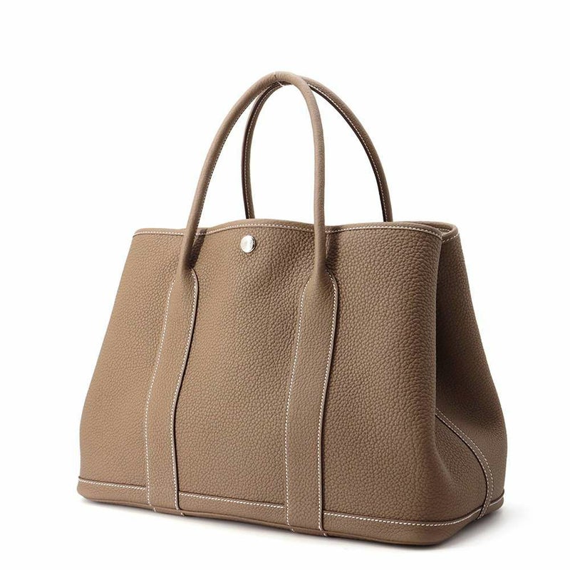 エルメス トートバッグ ガーデンパーティPM エトゥープ/シルバー金具 ネゴンダ W刻印