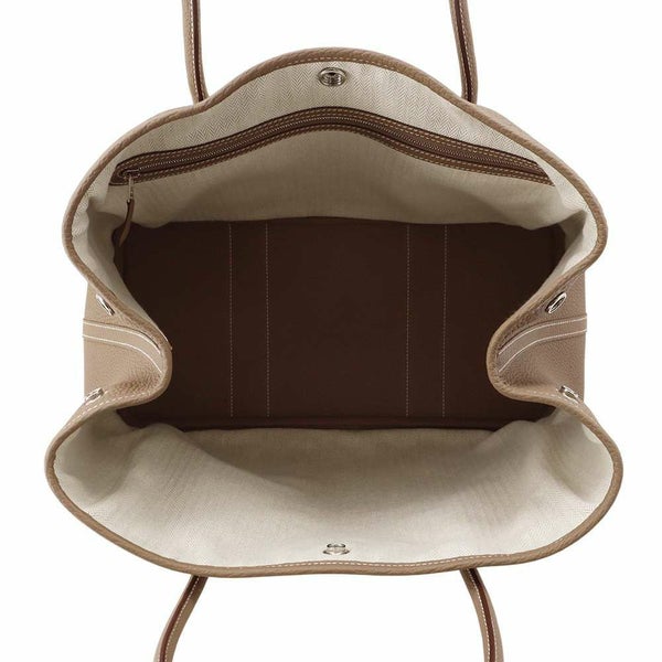 エルメス トートバッグ ガーデンパーティPM エトゥープ/シルバー金具 ネゴンダ W刻印
