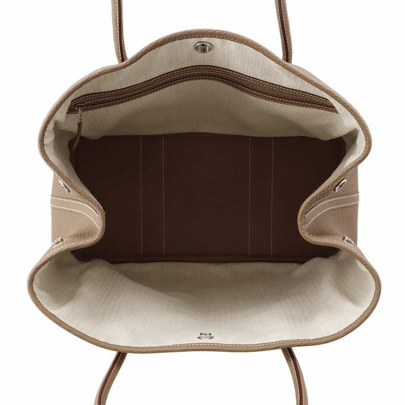 エルメス トートバッグ ガーデンパーティPM エトゥープ/シルバー金具 ネゴンダ W刻印