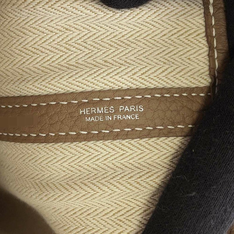 エルメス トートバッグ ガーデンパーティPM エトゥープ/シルバー金具 ネゴンダ W刻印