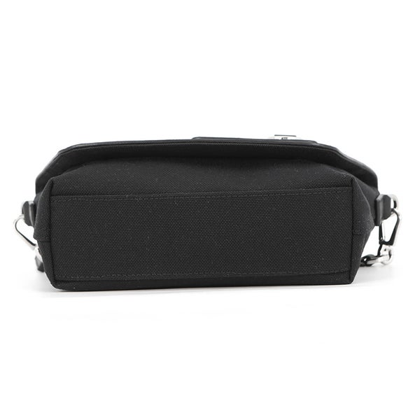 ロエベ ショルダーバッグ フレックス メンセンジャー ミニ スエード/キャンバス LOEWE 黒