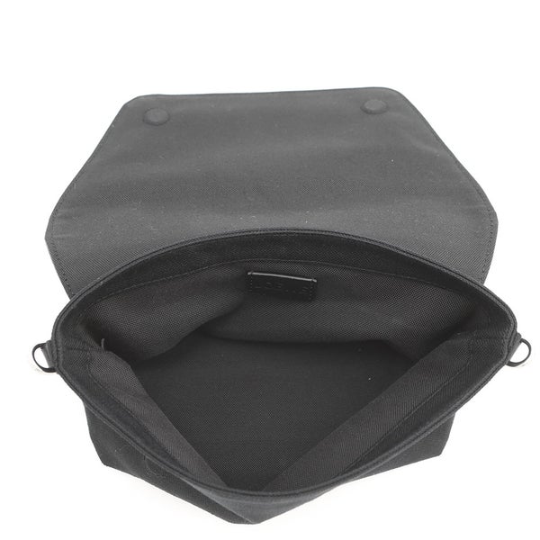 ロエベ ショルダーバッグ フレックス メンセンジャー ミニ スエード/キャンバス LOEWE 黒