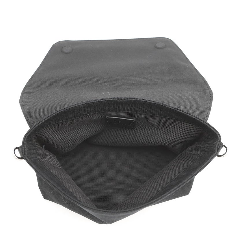ロエベ ショルダーバッグ フレックス メンセンジャー ミニ スエード/キャンバス LOEWE 黒
