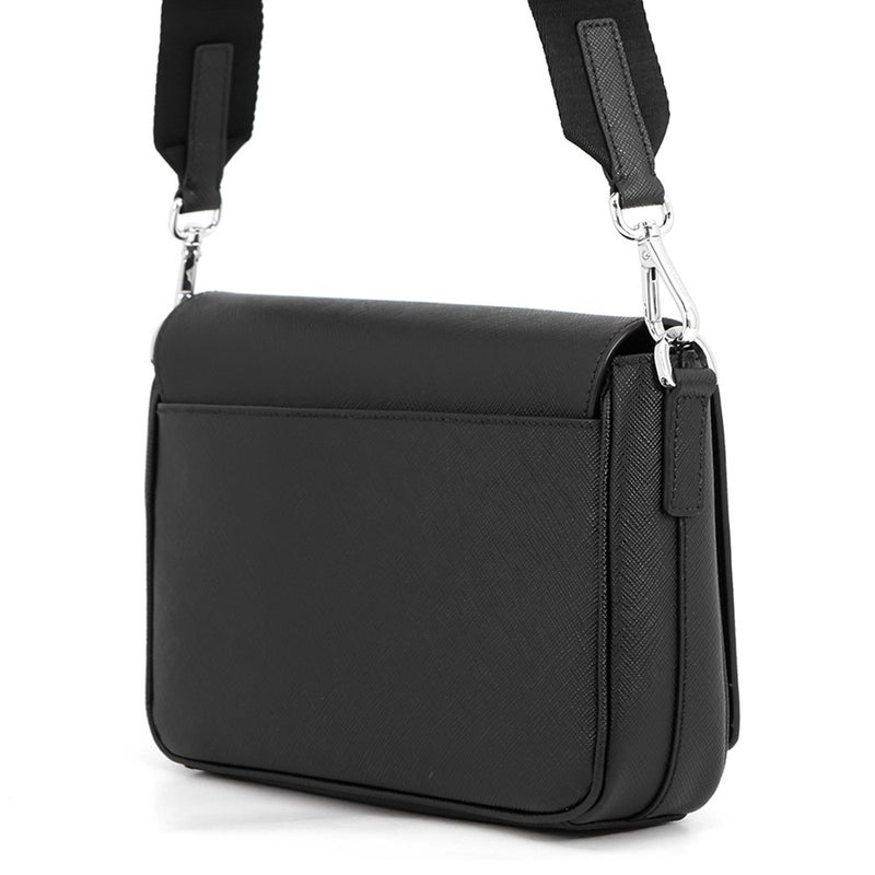 プラダ ショルダーバッグ トライアングルロゴ サフィアーノ レザー 2VD059 PRADA 黒