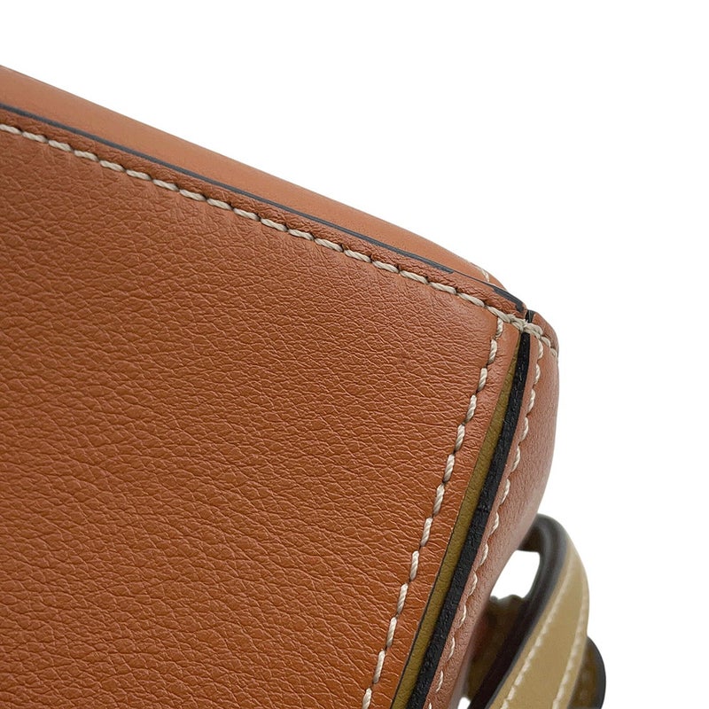 ロエベ ハンドバッグ パズルバッグ ミニ  レザー A510U95X34 LOEWE 2wayショルダーバッグ 白