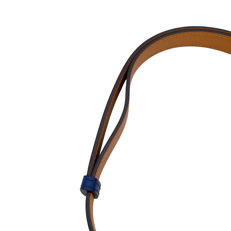 エルメス ケリーベルト ブルーネイビー/シルバー金具 エプソン B刻印 HERMES べルト