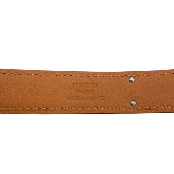 エルメス ケリーベルト ブルーネイビー/シルバー金具 エプソン B刻印 HERMES べルト