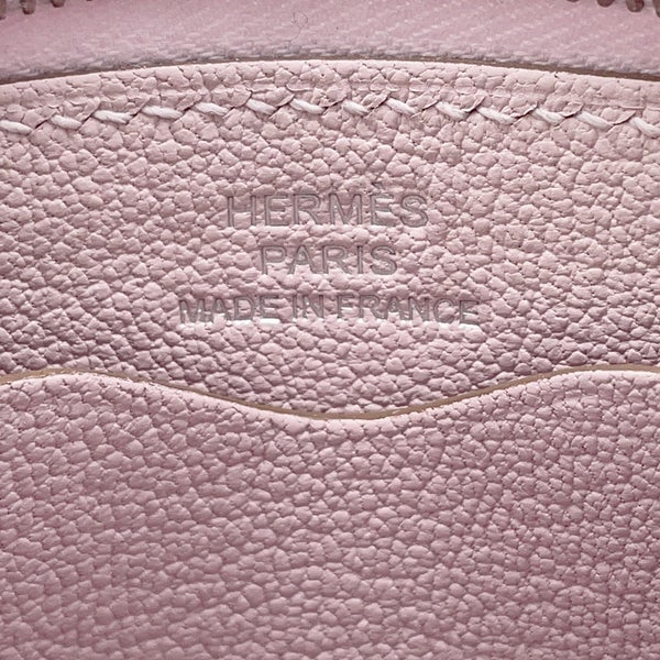 エルメス コインケース ジップアンゴー コンパクト モーヴペール/シルバー金具 エバーカラー B刻印 財布