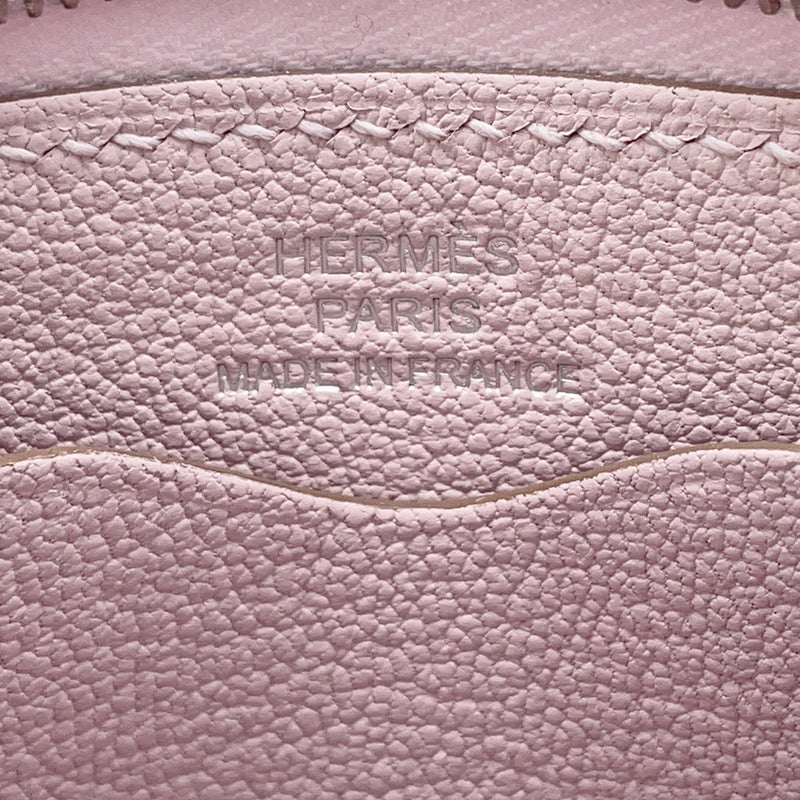 エルメス コインケース ジップアンゴー コンパクト モーヴペール/シルバー金具 エバーカラー B刻印 財布