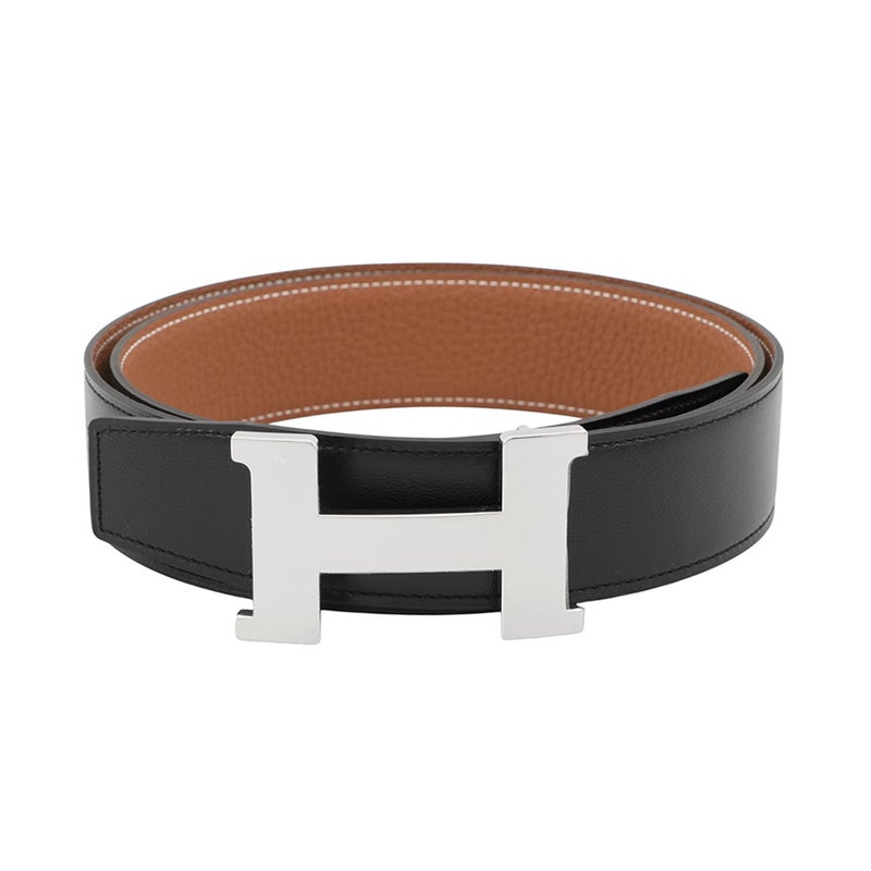 エルメス ベルト コンスタンス Hベルト リバーシブル サイズ100 ブラック/ゴールド トゴ/ボックスカーフ K刻印 HERMES 黒
