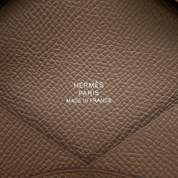 エルメス カードケース カルヴィ デュオ エトゥープ エプソン W刻印 HERMES 名刺入れ