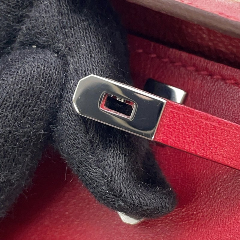 エルメス バッグチャーム ケリートゥイリー ルージュヴィフ/シルバー金具 タデラクト/シルク Z刻印