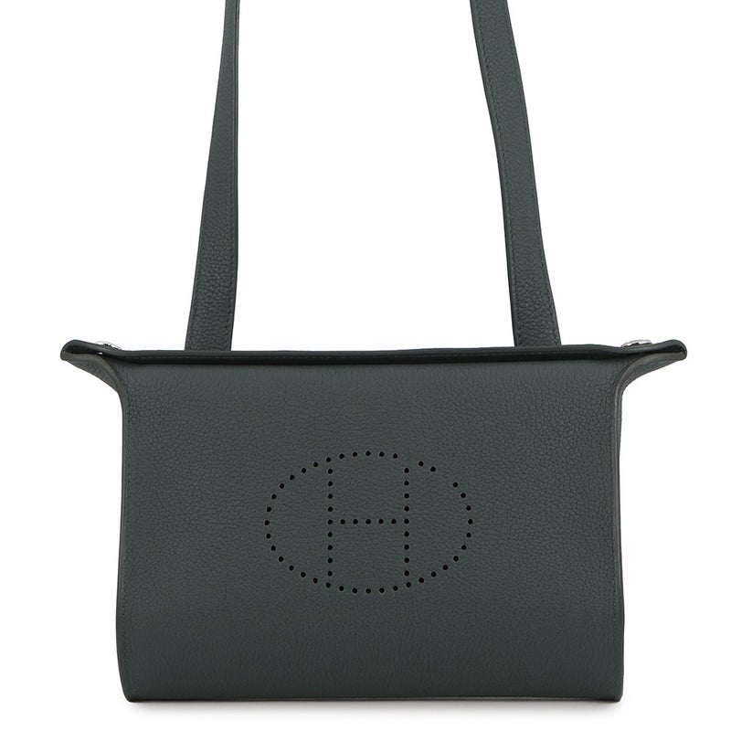 エルメス ショルダーバッグ ヴィドポッシュ ヴェールマングローブ/シルバー金具 トゴ K刻印 HERMES