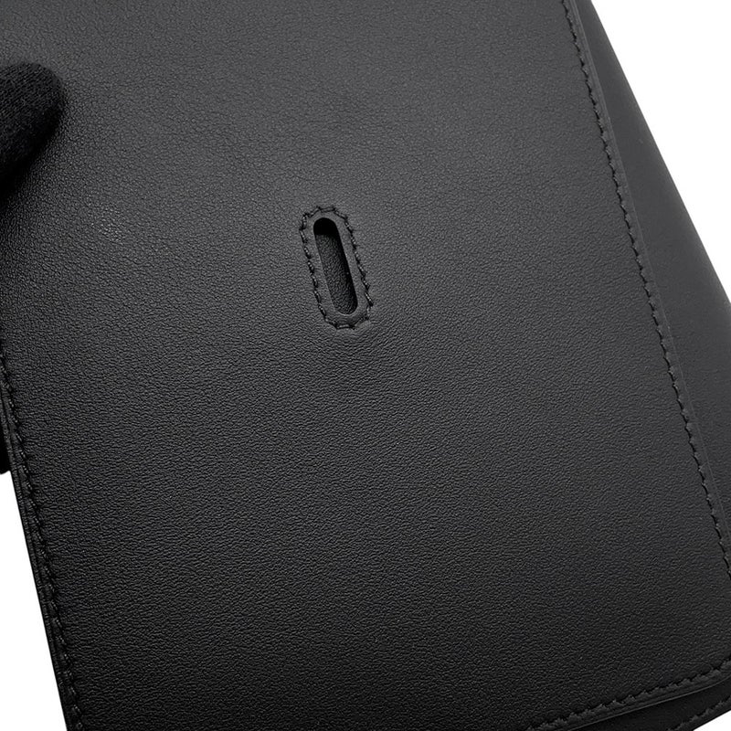 エルメス ノートカバー カルネ・シークレット ブラック/ゴールド金具 スイフト W刻印 HERMES アニマポリス 黒