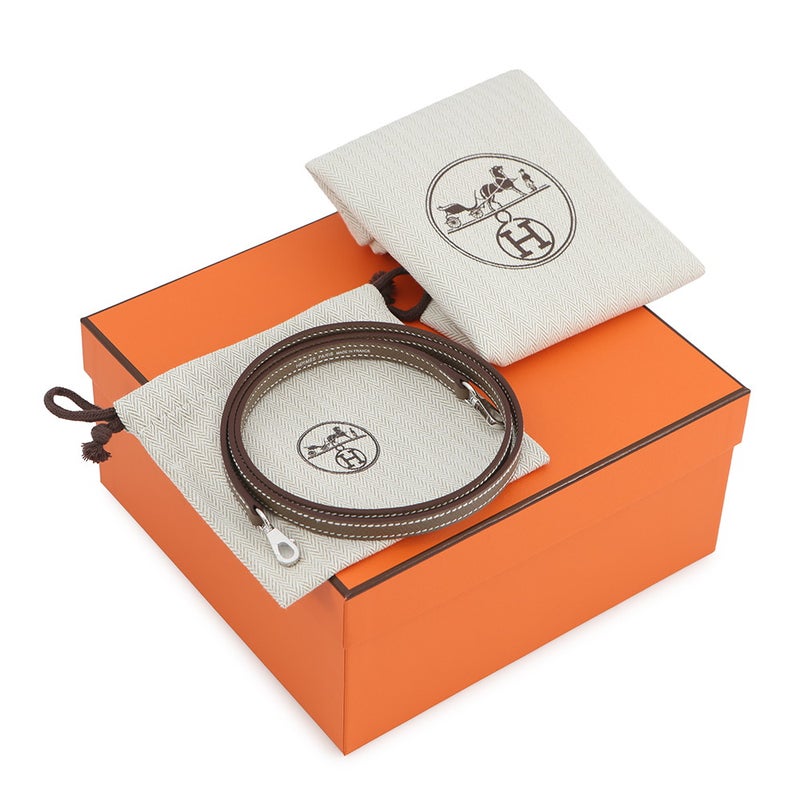 エルメス ハンドバッグ ミニケリー 外縫い エトゥープ/シルバー金具 エプソン G刻印 HERMES 2wayバッグ