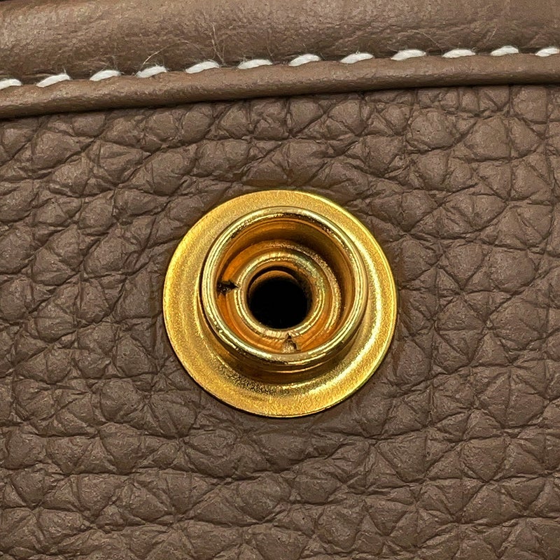 エルメス ショルダーバッグ エブリン3 PM エトゥープ/ゴールド金具 トリヨンクレマンス C刻印 HERMES Evelyne