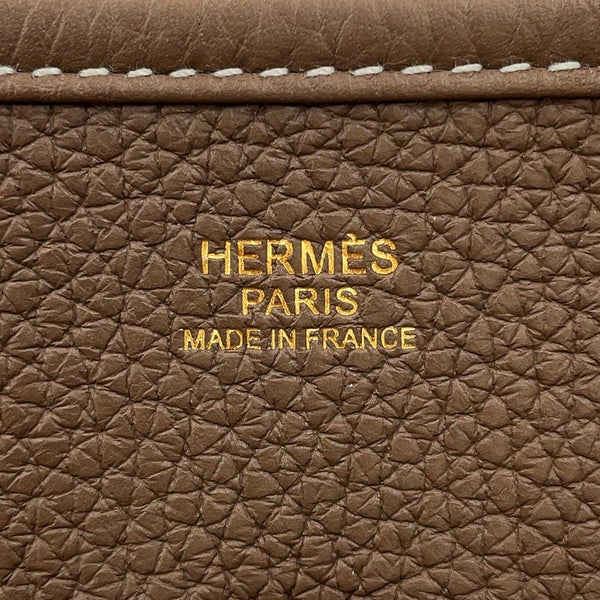 エルメス ショルダーバッグ エブリン3 PM エトゥープ/ゴールド金具 トリヨンクレマンス C刻印 HERMES Evelyne