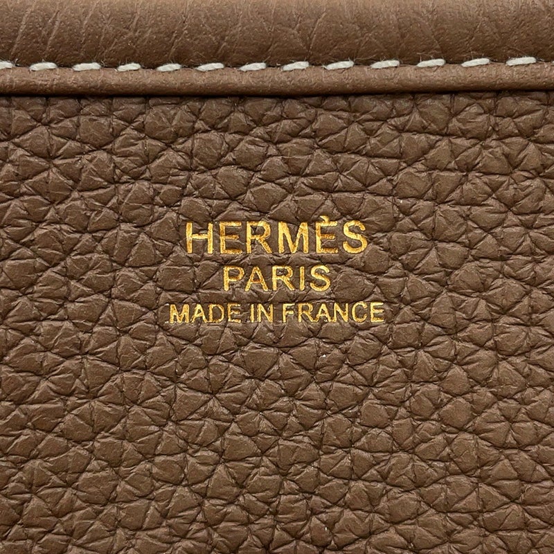 エルメス ショルダーバッグ エブリン3 PM エトゥープ/ゴールド金具 トリヨンクレマンス C刻印 HERMES Evelyne